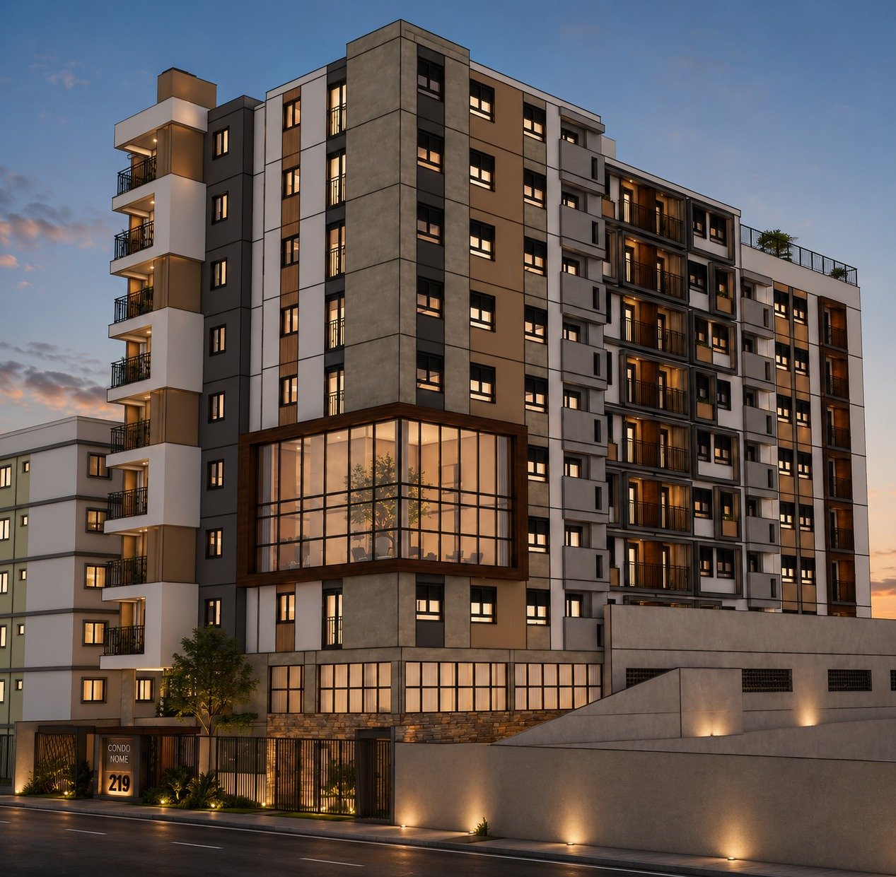 Edifício residencial em concreto armado